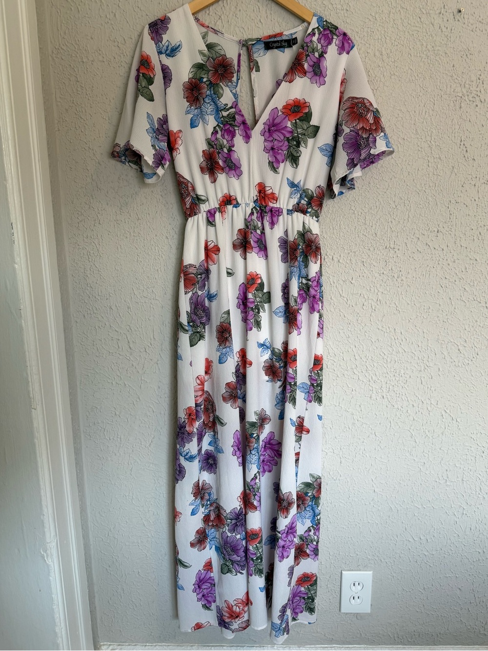 Floral V-Neck Maxi Dress